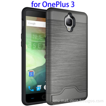 New Brushed TPU + PC Combination Case for OnePlus 3 Mobile Case Cover